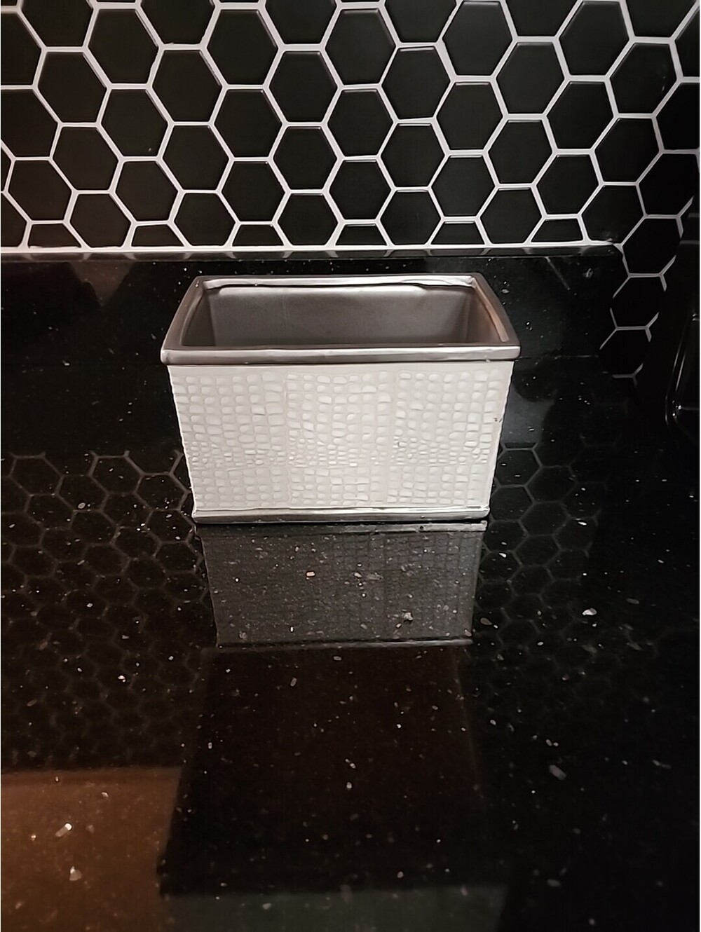 Elegant Textured Vase Holder Planter